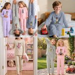 Personalized Unique Cartoon Boy Girl Photo 100% Cotton Soft Kid Pajama Set with Name Daily Outfit Back to School Birthday Gift for Kids