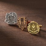 Personalized College Logo Stainless Steel Cufflinks with Name Formal Wear Graduation Gift for Graduates College Students