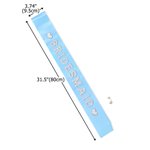 Gepersonaliseerde feestband met strass-steentjes en parels, met naam, voor vrijgezellenfeest, bruidsfeest, bruiloft; cadeau voor bruidsmeisjes en aanstaande bruid
