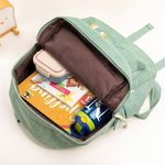 Gepersonaliseerde ribfluwelen rugzak met naam bloem en regenboog als schooltas verjaardagscadeau en cadeau voor het nieuwe schooljaar voor kinderen