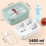 Personalisierte Lunchbox mit Geburtsblume Familienfigur | Spülmaschinengeeignet | Brotdose mit Besteck | Einschulung Geschenk für Kinder Familie
