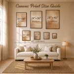 Personalised Watercolour Fingerprint Tree Canvas Prints with Name and Date Guest Book Use Ship from USA Wedding Gift for Bride Groom Newlywed