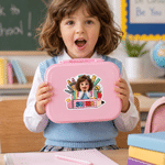 Personalized Cartoon Photo Pencil Waterproof Sticker Label with Name Back to School Birthday Gift for Kids
