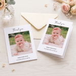 Personalized Baby Photo Birth Information Greeting Card with Name Baby Shower Baby Announcement Gift for New Baby New Parent