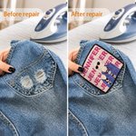 Personalised Multicolour Embroidered Photo Patch with Name Clothing Decor Anniversary Wedding Birthday Gift for Woman Family Newlywed Pet Owner
