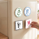 Personalized Multicolour Pet Photo Fridge Magnet with Name Kitchen Decoration Birthday Anniversary Gift for Pet Owners Lovers