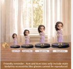 Personalised Creative Photo to 3D Cartoon Pregnant Woman Statue Ornament with Text Office Desk Decoration Birthday Gift for New Mum