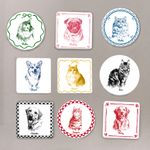 Personalized Multicolour Pet Photo Fridge Magnet with Name Kitchen Decoration Birthday Anniversary Gift for Pet Owners Lovers