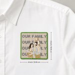 Personalised Multicolour Embroidered Photo Patch with Name Clothing Decor Anniversary Wedding Birthday Gift for Woman Family Newlywed Pet Owner