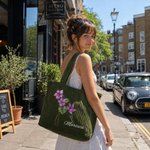 Personalised Birth Flower Corduroy Large Capacity Tote Bag with Name Daily Use Birthday Gift for Women