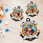 Personalized 3D-Style Design Cartoon Character Photo Cruise Fridge Magnet with Name and Text Birthday Cruise Vacation Gift for Family