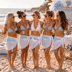 Personalised Minimalist Quick Dry Beach Wrap Skirt with Name Outdoor Summer Travel Essential Wedding Birthday Gift for Women Friends