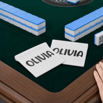 Personalized Multicolor 3D-Printed Mahjong Tile Shuffler with Name and Comfort Grip A‑Pair Mahjong Game Night Gift for Mahjong Enthusiasts Players