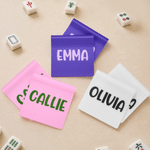 Personalized Multicolor 3D-Printed Mahjong Tile Shuffler with Name and Comfort Grip A‑Pair Mahjong Game Night Gift for Mahjong Enthusiasts Players