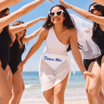 Personalised Minimalist Quick Dry Beach Wrap Skirt with Name Outdoor Summer Travel Essential Wedding Birthday Gift for Women Friends