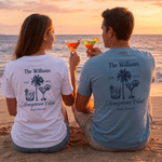 Personalised Honeymoon Club T-shirt  with Name and Year Newlywed Wedding Anniversary Gift for Bride Newlywed