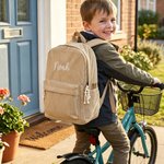 Gepersonaliseerde ribfluwelen rugzak met geborduurde naam verjaardags- en schoolcadeau voor kinderen en kleuters