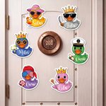 Personalised Duck Character Cruise Door Magnet With Name Cruise Cabin Door Decoration Birthday Summer Holiday Gift for Cruise Lovers Travellers