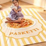 Personalisierte, gestreifte, weiche Kuscheldecke mit Aufdruck „Das erste Wort des Babys“ (mit lustiger Falschaussprache) – für den täglichen Gebrauch, als Geburtstagsgeschenk für Kleinkinder und frisc