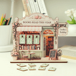 Personalized Books Read This Year Wooden Read Tracker with Text Bookshelf Decor Birthday Gift for Bookworms