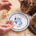 Personalised Glaze Effect Pet Photo Design Ceramic Jewellery Dish with Name Home Decor Birthday Gift for Pet Owner
