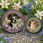 Personalized I'm Always with You Pet Photo Garden Stone with Name and Year Garden Decoration Meaningful Sympathy Gift for Pet Owners Lovers