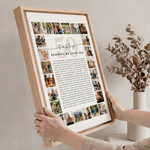 Personalized Fifty Reasons We Love You Canvas Prints with Photos Home Wall Decor Ship from USA Birthday Anniversary Gift for Family Grandparents