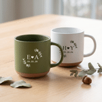 Personalised Multicolour Heart Initial Ceramic Coffee Mug with Date Office Home Use Wedding Birthday Gift for Couple