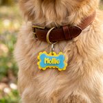 Personalised 3D Printed Bone Pet Name Tag with Phone Number  Dog ID Keyring Birthday Gift for Pet Owners Lovers