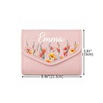 Personalized Birth Flower Crochet Hook Organizer with Name Knitting Accessories Birthday Gift for Crochet Enthusiast Mom Grandma