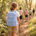 Gepersonaliseerde ribfluwelen rugzak met geborduurde naam verjaardags- en schoolcadeau voor kinderen en kleuters