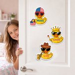 Personalised Duck Character Cruise Door Magnet With Name Cruise Cabin Door Decoration Birthday Summer Holiday Gift for Cruise Lovers Travellers