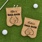 Personalized Funny Golf Ball Bag Sack with Name and 2 Golf Balls Golf Field Accessories Birthday Gift for Golfer Golf Playe