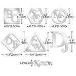 Iniziali personalizzate Nome Gemelli Cravatta Clip Spilla Pin Festa del papà Matrimonio Anniversario Compleanno Regalo per gli uomini padre Sposi