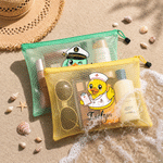 Personalised Multicolour Professional Cartoon Duck Clear Waterproof  Beach Bag with Name Beach Party Travel Birthday for Friends Women