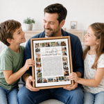 Personalized Fifty Reasons We Love You Canvas Prints with Photos Home Wall Decor Ship from USA Birthday Anniversary Gift for Family Grandparents