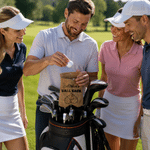 Personalized Funny Golf Ball Bag Sack with Name and 2 Golf Balls Golf Field Accessories Birthday Gift for Golfer Golf Playe