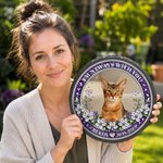Personalized I'm Always with You Pet Photo Garden Stone with Name and Year Garden Decoration Meaningful Sympathy Gift for Pet Owners Lovers