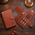 Personalized Retro Dart Name Foldable PU Leather Wallet with Card Slots Dart Storage Anniversary Birthday Gift for Man Dad Husband