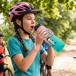 Personalisierte Cartoon-Charakter-Wasserflasche | mit Geburtsblume und  Namen | Farbverlaufe Sportflasche | Geburtstagsgeschenk für Familie