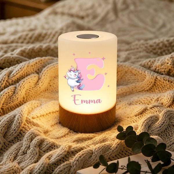 Personalised Dancing Animal Dimmable Touch Control Rechargeable Night Light with Name and Adjustable Colours Bedroom Decor Birthday Gift for Kids