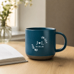Personalised Multicolour Heart Initial Ceramic Coffee Mug with Date Office Home Use Wedding Birthday Gift for Couple