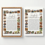 Personalized Fifty Reasons We Love You Canvas Prints with Photos Home Wall Decor Ship from USA Birthday Anniversary Gift for Family Grandparents