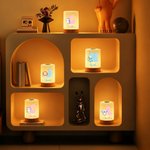 Personalised Dancing Animal Dimmable Touch Control Rechargeable Night Light with Name and Adjustable Colours Bedroom Decor Birthday Gift for Kids