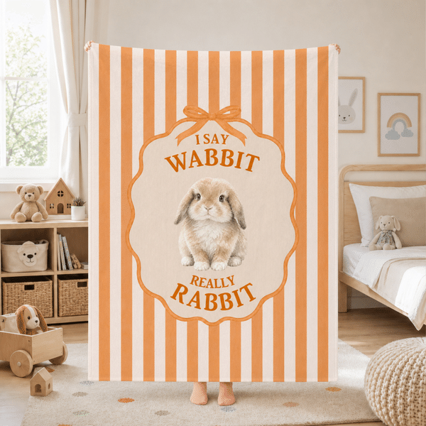 Personalisierte, gestreifte, weiche Kuscheldecke mit Aufdruck „Das erste Wort des Babys“ (mit lustiger Falschaussprache) – für den täglichen Gebrauch, als Geburtstagsgeschenk für Kleinkinder und frisc