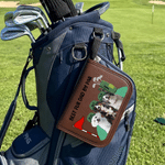 Personalized Pet Photo Golf Organizer Pouch and Golf Tools Set with Name Golf Field Use Birthday Gift for Golf Lover Pet Owner