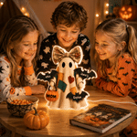 Personalized Cute Ghost Pumpkin 1-8 Bats Acrylic LED Night Light with Name and Title Home Decor Halloween Gift for Infant New Mom