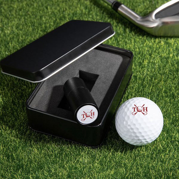 Make It Your Hole in One - Monogrammed Initial Name - Personalized Golf Ball Stamp