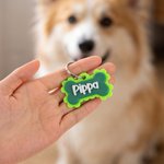 Personalised 3D Printed Bone Pet Name Tag with Phone Number  Dog ID Keyring Birthday Gift for Pet Owners Lovers