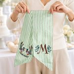 Personalized Mallard Ducks & Sage Green Baby Sash with Embroidered Initial Newborn Photography Prop Nursery Decor Baby Shower Gift for New Mom Dad